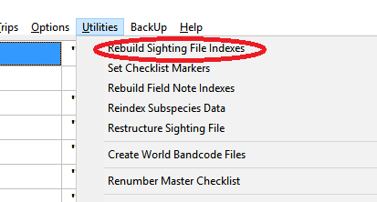 Rebuild indexes